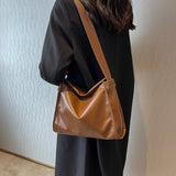 Fashionable Women Shoulder Bag PU Leather Daily Multi-function Tote