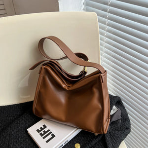 Fashionable Women Shoulder Bag PU Leather Daily Multi-function Tote