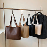 Fashionable PU Leather Women Shoulder Bags High Capacity Casual Handbags