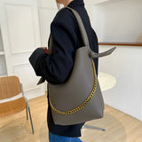 Fashionable Women Shoulder Bag PU Leather Chain Tote
