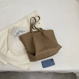 Leisure Tote PU Leather Women Shoulder Bags Large Capacity Shopping Handbags