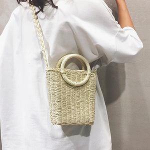 Straw Shoulder Bag Woven Summer Fashionable Versatile Messenger Single