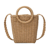 Straw Shoulder Bag Woven Summer Fashionable Versatile Messenger Single