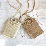 Straw Shoulder Bag Woven Summer Fashionable Versatile Messenger Single