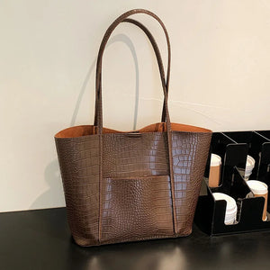 Fashionable PU Leather Women's Bag Soft Surface High Capacity