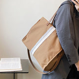 Fashionable Canvas Tote Bag High Capacity
