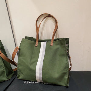 Fashionable Canvas Tote Bag High Capacity