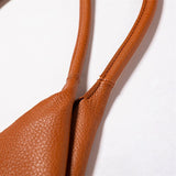 Fashionable PU Leather Tote Shoulder Bag for Women with Large Capacity
