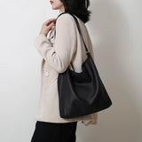 Fashionable PU Leather Women Shoulder Bag with Pocket