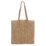 Retro Style Shoulder Bag Hollow Large-Capacity Straw Bag