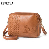 Embroidered Crossbody Bag for Women - Small Shoulder Purse with 3 Compartments