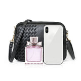 Embroidered Crossbody Bag for Women - Small Shoulder Purse with 3 Compartments