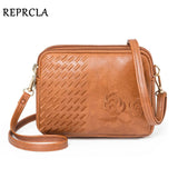 Embroidered Crossbody Bag for Women - Small Shoulder Purse with 3 Compartments