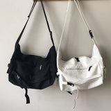 Vintage Canvas Large Shoulder Bag for Women