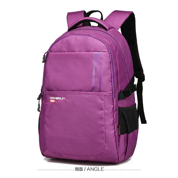 Men's Travel Backpack Solid School Bag