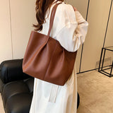 PU Leather Women Shoulder Bags Big Size Multifunction Shopping Handbags