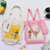 Ladies Handbags Print Oxford Cloth Shoulder Bags Large Capacity Women Messenger