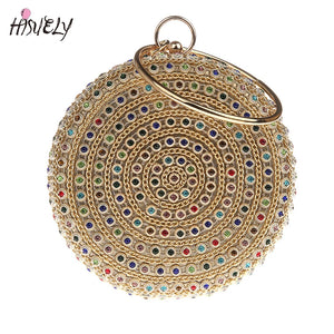 Vintage Diamonds Evening Bag Clutch Bride Bling Wedding Purse Handbag