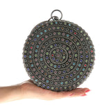 Vintage Diamonds Evening Bag Clutch Bride Bling Wedding Purse Handbag