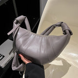 Vintage Brown Women Underarm Bag Messenger Shoulder Dumpling Bag