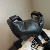 Vintage Brown Women Underarm Bag Messenger Shoulder Dumpling Bag