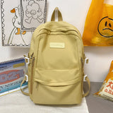 Waterproof Nylon Women Backpacks Multi-Pocket Female Rucksack
