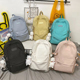 Waterproof Nylon Women Backpacks Multi-Pocket Female Rucksack