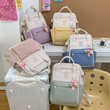 Waterproof Nylon Women's Backpack Japanese Style Schoolbag