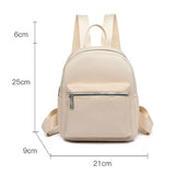 Waterproof Oxford Backpack for Women School Bags Solid Travel Small Bag