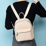 Waterproof Oxford Backpack for Women School Bags Solid Travel Small Bag