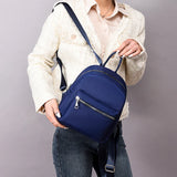 Waterproof Oxford Backpack for Women School Bags Solid Travel Small Bag