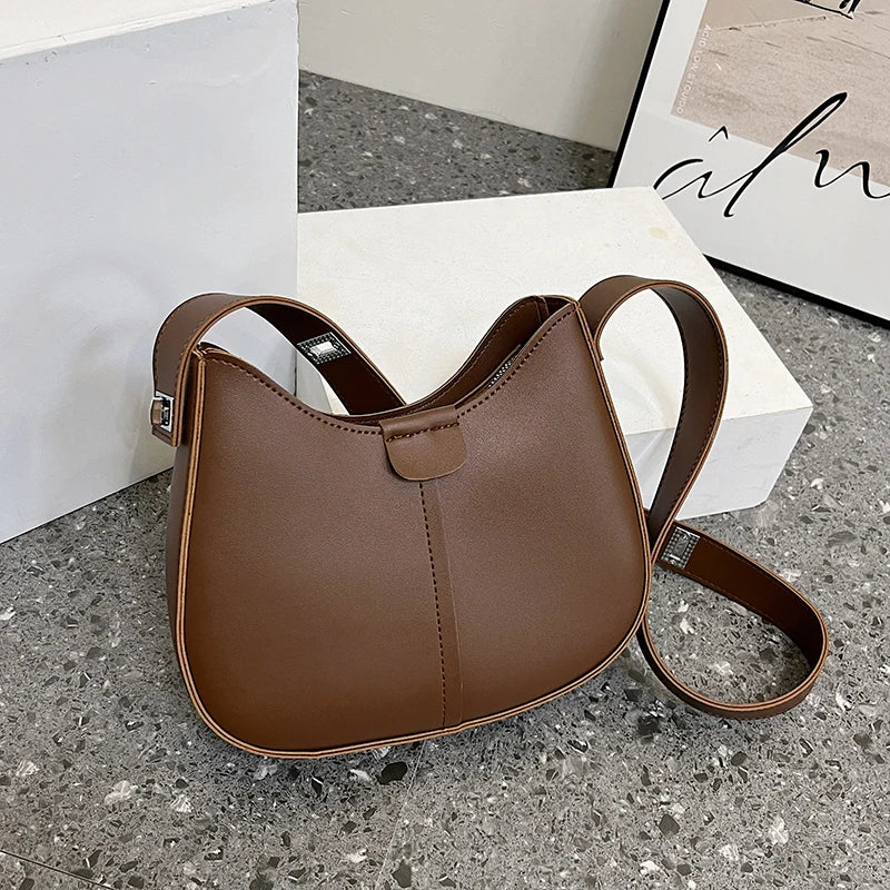 Winter Pu Leather Women'S Shoulder Bag Casual Crossbody Bags