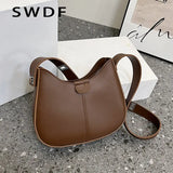 Winter Pu Leather Women'S Shoulder Bag Casual Crossbody Bags