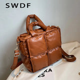 Winter Single Shoulder Tote Space Pad Cotton Feather Down Bag