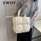Winter Single Shoulder Tote Space Pad Cotton Feather Down Bag
