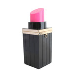 Acrylic Lipstick Shape Chain Evening Bag Vintage Party Purse Handbag