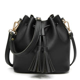 Women Bag Bucket Bag PU Leather Shoulder Bags Ladies Crossbody Messenger Bags