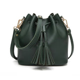 Women Bag Bucket Bag PU Leather Shoulder Bags Ladies Crossbody Messenger Bags