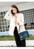 Denim Shoulder Bags Small Casual Book Bags Travel Jeans Bags for Women