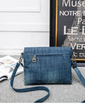 Denim Shoulder Bags Small Casual Book Bags Travel Jeans Bags for Women