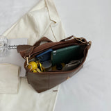 Women Massage Tote Shoulder Bags Large Capacity PU Leather Top Handle