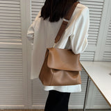 Women Massage Tote Shoulder Bags Large Capacity PU Leather Top Handle