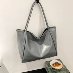 Women PU Leather Handbags Soft Shoulder Top