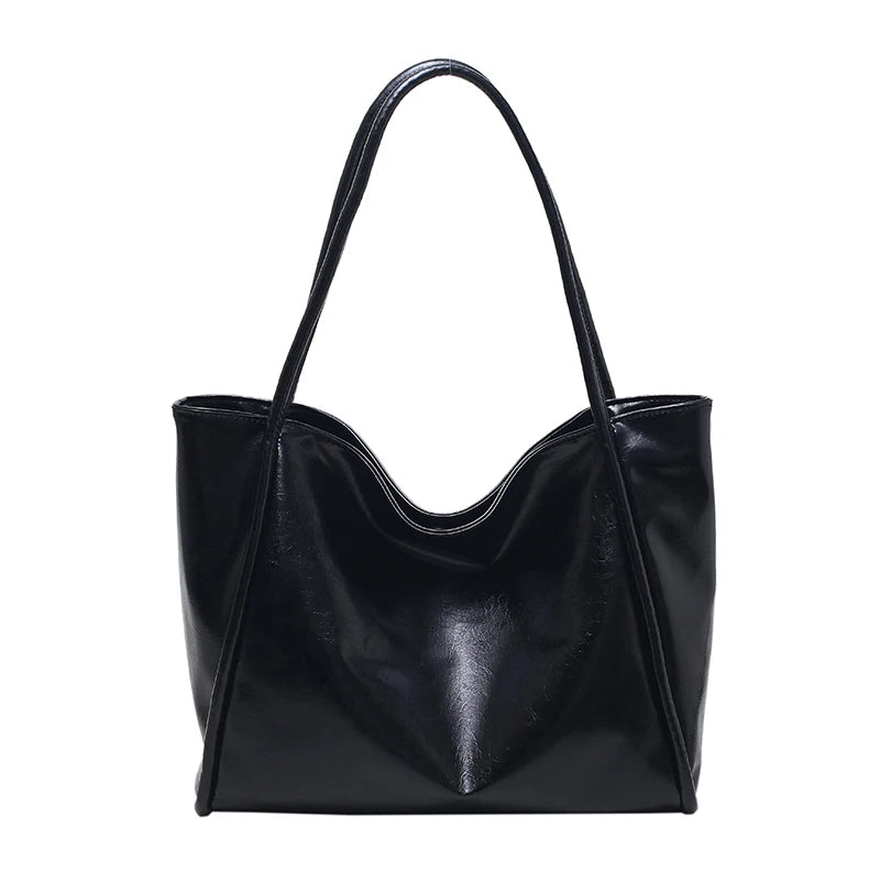Women PU Leather Handbags Soft Shoulder Top