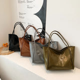 Women PU Leather Handbags Soft Shoulder Top