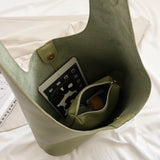Fashionable Wallet Tote Handbags PU Top Handle Summer Beach Shoulder Bag