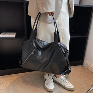Women's PU Leather Handbag Tote with Large Capacity