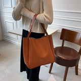 Women Leather Shoulder Bags Large Capacity Famous Handbags