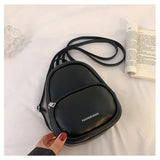 Women Leather Backpack Printed Letters Travel Bags Mini Women Backpack