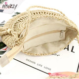 Hollow Out Woven Women Messenger Bag Single Shoulder Crossbody